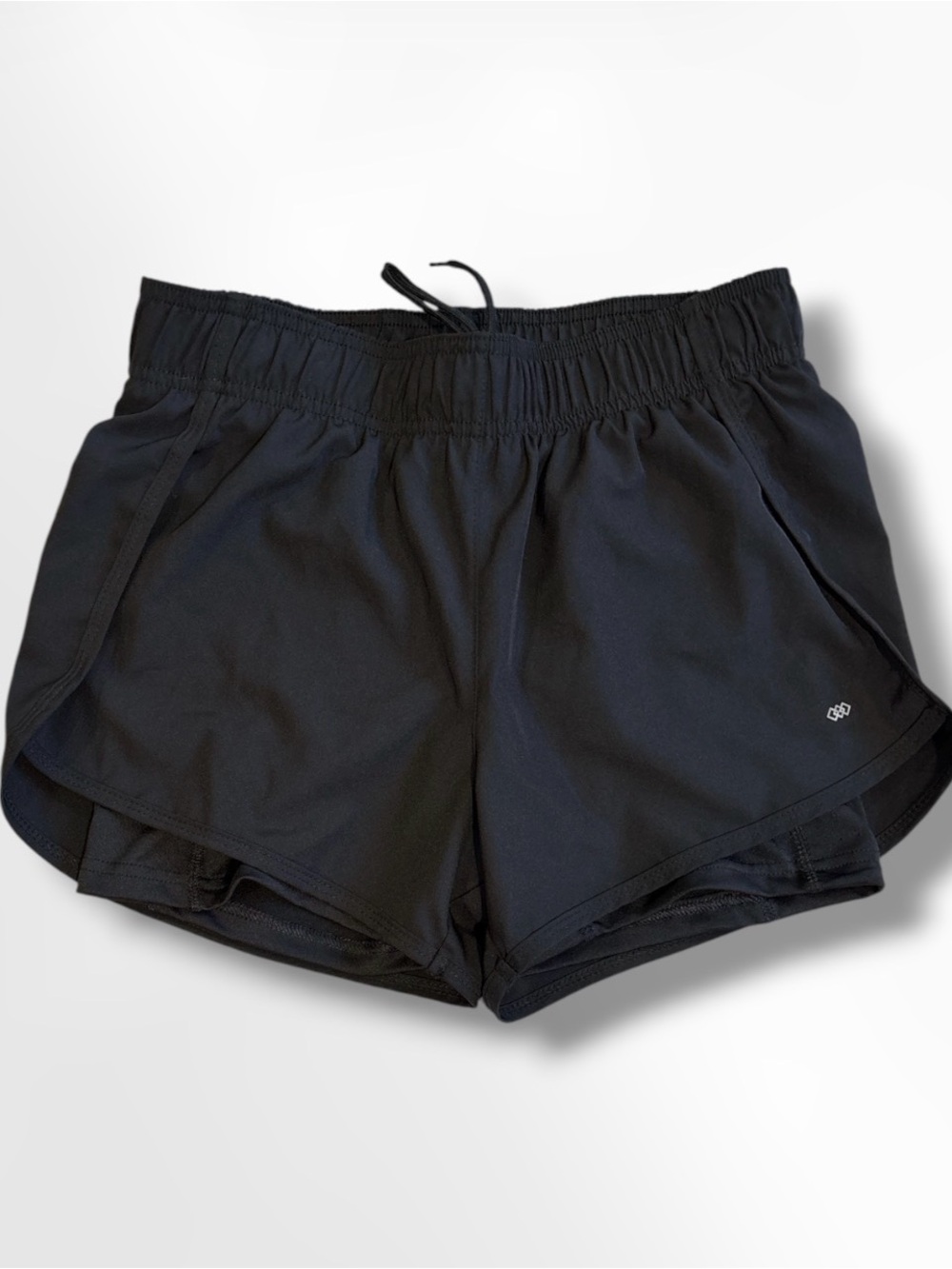 LEG3ND Black 2-in-1 Double Layer Running Shorts Size S